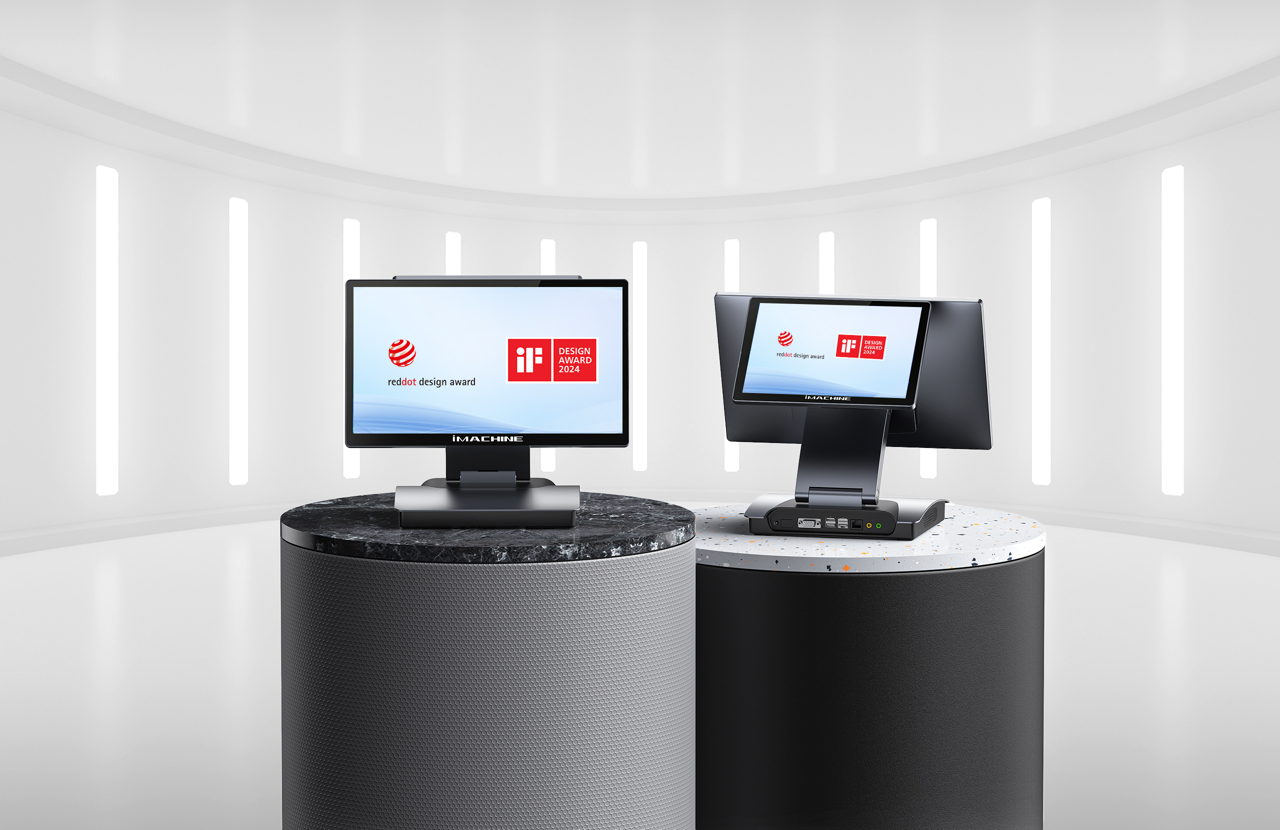 喜報(bào) | 容大-艾碼訊智能臺(tái)式終端A2榮膺2024 iF設(shè)計(jì)獎(jiǎng)